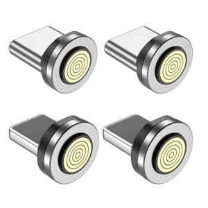 Replacement Tips for PD100W USB C to USB C Magnetic Charging Cable - 4 Pack - (2 x Type C + 2 x iOS)